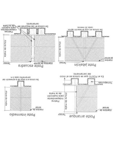 comprar Poste Alineación verde Ø48 H Libre 2m (Ht 2.3m). Famavi de FAMAVI - Inicio
