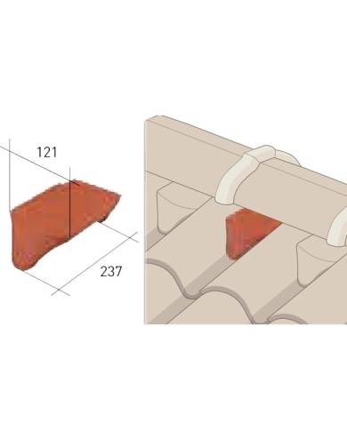 comprar Cuña Teja Mixta Pequeña. Q08 Escandella de ESCANDELLA - Tejas