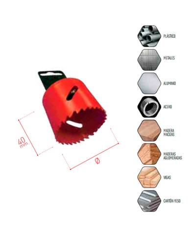 comprar Corona bimetal Ø30/79mm para Acero-Madera-Plástico de DISNEL - Coronas