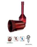 Corona diamante porcelánico cera roja (Taladro) Ø10mm. Disnel