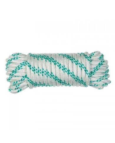 comprar Madeja Polipropileno trenzado 3mm blanco/verde Rollo 20m (Cuerda) de HILOS-Y-CUERDAS-DEL-SEGURA - Cordelería comprar Madeja Polipropileno trenzado 3mm blanco/verde Rollo 20m (Cuerda) de HILOS-Y-CUERDAS-DEL-SEGURA - Cordelería
