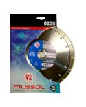 Disco diamante cantero Super Ø230mm Eje: 22.23mm. WS230 Mussol