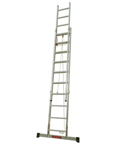 comprar Escalera Profesional 2 Tramos con cuerda 17 Peldaños Extensible a 8.78m. 2117 Kotas de KOTAS - Escaleras comprar Escalera Profesional 2 Tramos con cuerda 17 Peldaños Extensible a 8.78m. 2117 Kotas de KOTAS - Escaleras