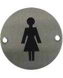 Placa Puerta Inox Hombre Ref. 10803 Micel