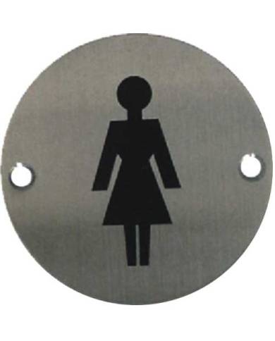 comprar Placa Puerta Inox Mujer Ref. 10804 Micel de MICEL - Oulet