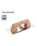 Llana Rectangular 300x150 con mango de madera. Alyco