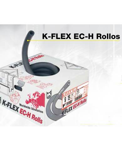 comprar Coquilla negra K-Flex EC-H Ø22mm Espesor 9mm. Rollo 29m. K-flex de K-FLEX - Aislamiento Fontaneria Calefac