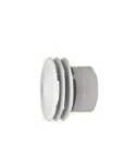 Deflector - Sombrerete simple pared Lamas Aluminio Blanco Ø100mm. Dinak Deflector - Sombrerete simple pared Lamas Aluminio Blanco Ø100mm. Dinak