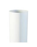 Tubo M-M Aluminio Blanco Ø127-100cm con Junta simple pared Dinak