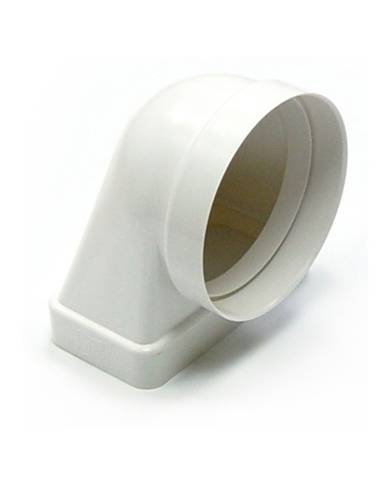comprar Codo 90º mixto Ø150mm - 170x90mm (Ventilación) de ELINSA - Conductos Plastico Ventilacion