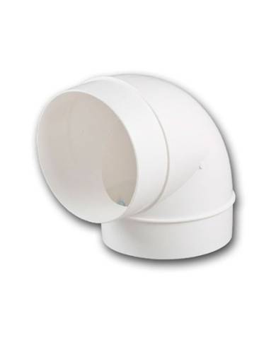 comprar Codo 90º redondo Ø100mm (Ventilación) de ELINSA - Conductos Plastico Ventilacion