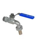 Válvula esfera para manguera paso estándar palanca acero 3/4" x 3/4" PN 16 Paso estándar. 3059R 05 Genebre