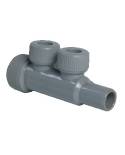 Colector Dos Derivaciones 90º  22X15X15X22 (Pb)