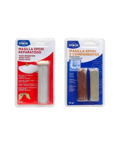 comprar Masilla Epoxi 2 Comp. Blister 2 Componentes 75 G Gymcol de GYMCOL - Reparadores Fontaneria comprar Masilla Epoxi 2 Comp. Blister 2 Componentes 75 G Gymcol de GYMCOL - Reparadores Fontaneria