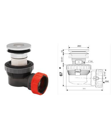 comprar Sifón Nano 6.7 Quick-Clac D40 Wirquin de WIRQUIN - Sifones y desagues comprar Sifón Nano 6.7 Quick-Clac D40 Wirquin de WIRQUIN - Sifones y desagues