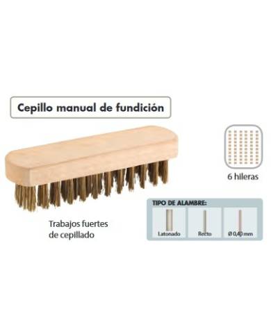 comprar Cepillo acero laton con mango de madera Fundición. 197565 Alyco de ALYCO-HR - Cepillería