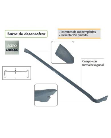 comprar Barra para desencofrar de cuerpo hexagonal 20x900mm. 118005 Alyco de ALYCO - Construcción comprar Barra para desencofrar de cuerpo hexagonal 20x900mm. 118005 Alyco de ALYCO - Construcción
