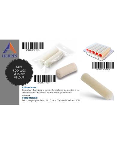 comprar Mini rodillo Espuma superfina Ø15mm - 50mm (Venta en packs de 20uds). Herpin de HERPIN - Decoración y pintura comprar Mini rodillo Espuma superfina Ø15mm - 50mm (Venta en packs de 20uds). Herpin de HERPIN - Decoración y pintura