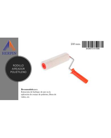comprar Rodillo Aireador polietileno 240mm. Mango PP. Herpin de HERPIN - Decoración y pintura