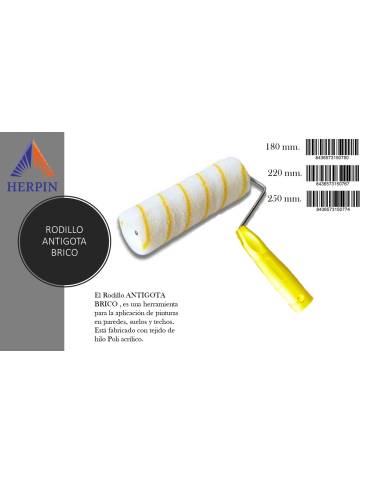 comprar Rodillo Antigota brico Ø50mm - 220mm. Mango PP. Herpin de HERPIN - Decoración y pintura