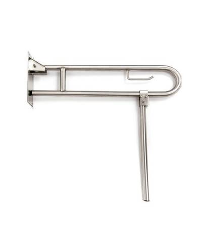 Barra Abatible con portarrollos y pata inox 800mm. Ref 52328P/B Barra Abatible con portarrollos y pata inox 800mm. Ref 52328P/B