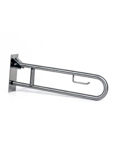 Barra abatible inox con portarrollos 80cm. Tim-52318P/B Timblau