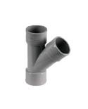 Derivación simple HH 32-45º PVC. DS-01 200600 Crearplast