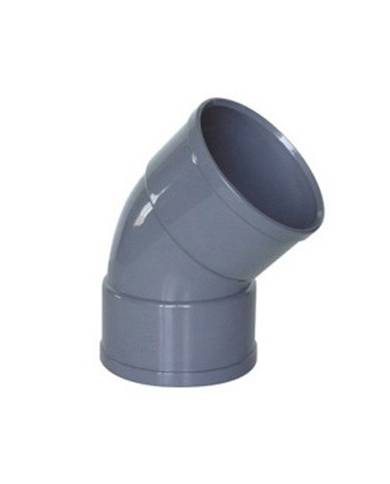 comprar Codo HH 50-45º PVC. CJ-44 1001464 Adequa de ADEQUA - Accesorios PVC