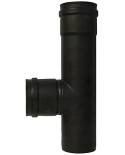 Tubo en T Ø80-90º M-H Entorque M con junta. Deko pellets Classic Dinak
