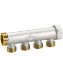 Modular colector niquelado para tubo de cobre 3/4" 3 vías M. EMMETI-IBERICA