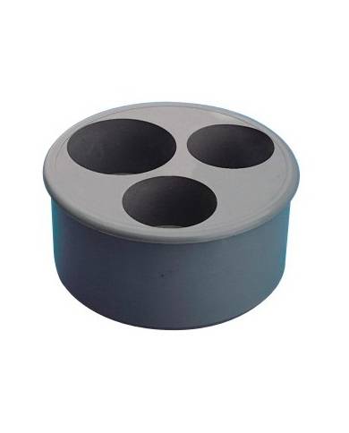 comprar Tapón Reductor Ø125 Bocas Ø50-Ø50-Ø40 PVC Tecnoagua de TECNOAGUA - Accesorios PVC