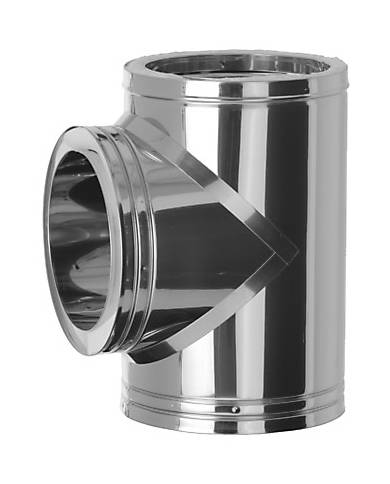 comprar T inox-304 Ø175-90º doble pared. Dinak de DINAK - Tubos humos doble pared