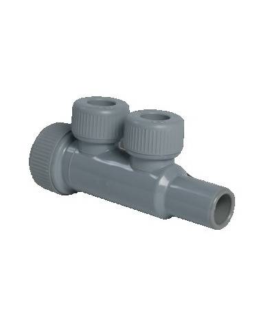 comprar Colector Dos Derivaciones 90º H-M 22X15X15X22 (Pb) de NUEVA-TERRAIN - Tuberia y accesorios Polibutileno