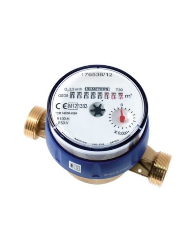 comprar Contador Af Gsd8 Dn13-115 Q3 2.5M³/H Mird R100 C/Tapa+Racor Bmeter de B-METERS - Contadores agua comprar Contador Af Gsd8 Dn13-115 Q3 2.5M³/H Mird R100 C/Tapa+Racor Bmeter de B-METERS - Contadores agua