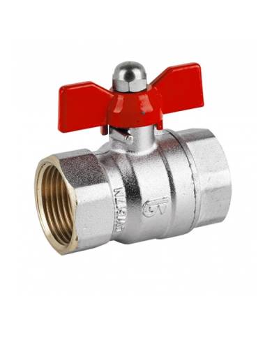 comprar Válvula esfera palomilla rojo H-H 1/2" PN 25 Paso total. 3037 05 Genebre de GENEBRE - Grifos y válvulas comprar Válvula esfera palomilla rojo H-H 1/2" PN 25 Paso total. 3037 05 Genebre de GENEBRE - Grifos y válvulas