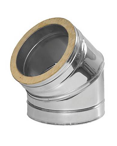 comprar Codo Inox-316 Ø150-45º Doble pared. Dinak de DINAK - Tubos humos doble pared