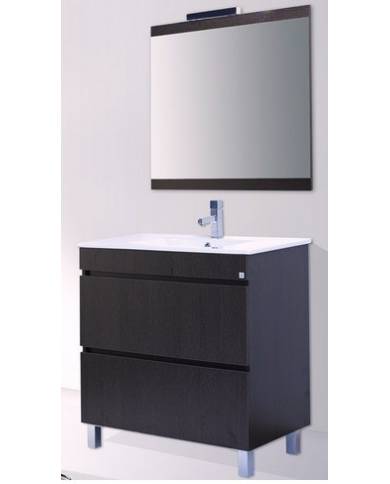 comprar Mueble baño Londres 80cm Blanco G2. Incluye: Lavabo + Espejo + Aplique. Accua de ACCUA-BANO - Muebles de baño