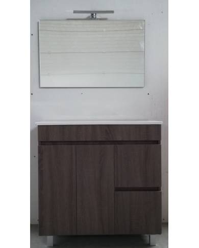 comprar Mueble baño Cascais 80cm Britania P2G2. Incluye: Lavabo + Espejo + Aplique. Accua de ACCUA-BANO - Muebles de baño