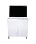 Mueble baño Ancora 80cm Britania P2. Incluye: Lavabo + Espejo + Aplique. Accua