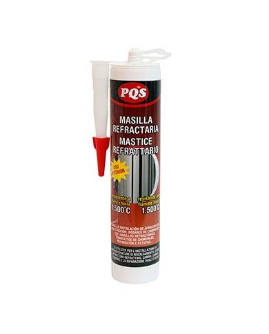comprar Masilla refractaria Resistente hasta 1.500 ºC. 310ml. PQS de PQS - Siliconas y masillas