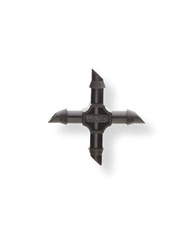 comprar Conector en cruz para manguera capilar Ø4x6. Blister 10 unidades. GF Garden de GF-MANGUERAS - Adaptadores y conectores comprar Conector en cruz para manguera capilar Ø4x6. Blister 10 unidades. GF Garden de GF-MANGUERAS - Adaptadores y conectores