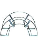 Soporte inox para mangueras - 25m de 3/4"