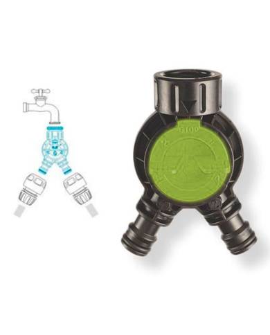 comprar Toma grifo salida doble para manguera. GF Garden de GF-MANGUERAS - Adaptadores y conectores comprar Toma grifo salida doble para manguera. GF Garden de GF-MANGUERAS - Adaptadores y conectores