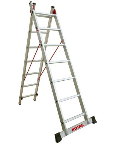 comprar Escalera Profesional 2 Tramos transformable 10 Peldaños Extensible a 5.15mm. 2210 Kotas de KOTAS - Escaleras comprar Escalera Profesional 2 Tramos transformable 10 Peldaños Extensible a 5.15mm. 2210 Kotas de KOTAS - Escaleras