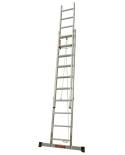 Escalera Profesional 2 Tramos con cuerda 12 Peldaños Extensible a 6.26m. 2112 Kotas