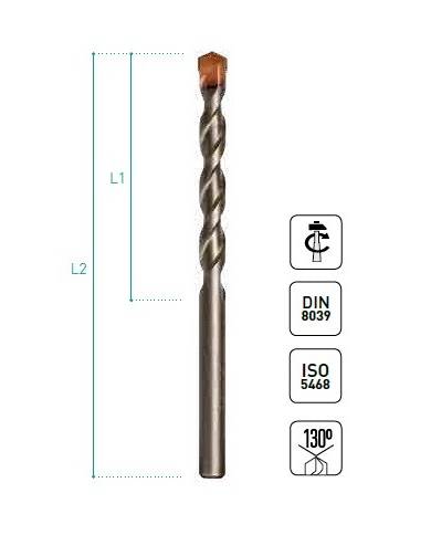 comprar Broca Hormigón Pro 8x200mm. Mussol de MUSSOL - Brocas Y Coronas