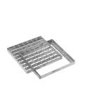 Rejilla con marco galvanizada 20x20 cm. Odem