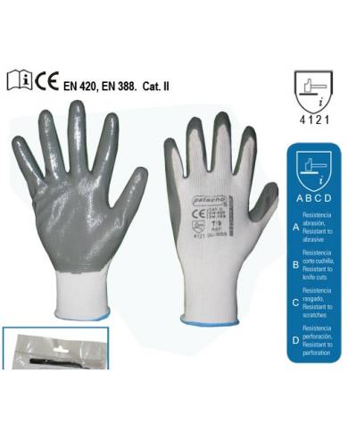 comprar Par de Guantes de nylon y nitrilo. Patacho (Venta en packs de 12 pares) de libre - Guantes