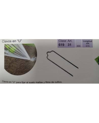 comprar Clavos / ganchos en U de 15cm para malla antihierbas, césped... Bolsa 20 unidades. Neogroup de NEOGROUP - Mallas, cañizos y celosías comprar Clavos / ganchos en U de 15cm para malla antihierbas, césped... Bolsa 20 unidades. Neogroup de NEOGROUP - Mallas, cañizos y celosías