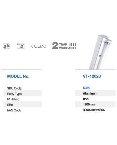 comprar 1X120Cm Batten Fitting (Soporte Tubo) V-Tac de V-TAC - Iluminacion comprar 1X120Cm Batten Fitting (Soporte Tubo) V-Tac de V-TAC - Iluminacion
